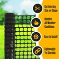 thumbnail image 2 of Temporary Plastic Fence 48 Inch x 100 Feet Roll for Yard, Garden, Dogs, Deer, Snow, Poultry, 2 of 7