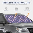 thumbnail image 4 of Balery 2 Piece Cute Pig Car Windshield Sun Shade|Foldable Front Windshield Shade for Car Front Window for Most Sedans SUV Truck-Large, 4 of 7