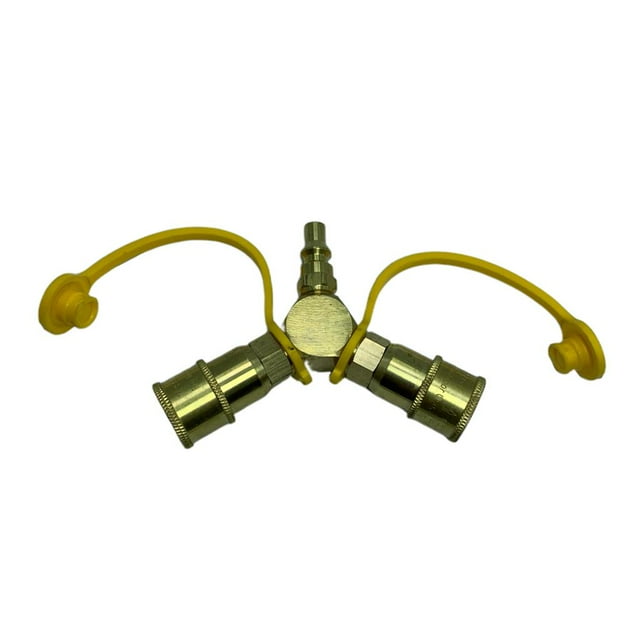Rongfmy 1/4'' Propane Tank Adapter Quick Way Cylinder Gas Adapter