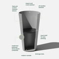thumbnail image 2 of Veradek Column Series 26" Tall Plastic-Stone Planter - (Gray), 2 of 10