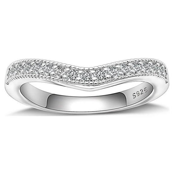 Julieanna Anniversary Band Ring Sterling Silver Cz Womens Ginger Lyne Collection