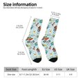 thumbnail image 4 of Goofa Cartoon Car Racing Printed Men's Crew Socks, Soft Durable Breathable Moisture-Wicking with Odor Control Cotton socks, 4 of 9