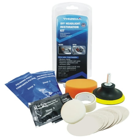 Car Headlight Lens Restoration Kit System Professional Restorer Polishing Protection Tool (Best Way To Polish Headlight Lens)