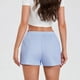 thumbnail image 4 of Pantalones cortos boxer con estampado de rayas suaves para mujer: cintura elástica, ligeros para la playa, fiestas en casa o yoga. Tallas S-XXL., 4 of 6
