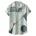 thumbnail image 3 of Eashery Mens Blouse Shirt Lapel T Shirts Men Tank Tops Grey L, 3 of 5