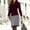 Wine, variant on Aueoeo Women's Elegant Work Office Mini Dress Long Sleeve Bodycon Pencil Dress Knit Patchwork Business Midi Dresses