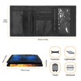 thumbnail image 6 of Chririnla Polyester Children's Wallet with Lightweight Foldable Trifold Card Wallet for Sports, Fire Ice Wolf Kids Trifold Wallet, 6 of 6