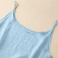 thumbnail image 4 of Holzkary Linen Tank Tops for Women,Sleeveless Tops Casual Summer Loose Fit T Shirts Solid Color Tunic Tank Tops Spaghetti Strap Cami Shirts Camisole Tops Tank Top Summer Sleeveless Shirts Sky Blue 3Xl, 4 of 7