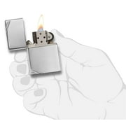 Zippo Vintage High Polish Chrome with Slashes Pocket Lighter