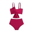 thumbnail image 4 of Girl's Cute Big Bow Split Swimsuit For Kids (, 4 of 4