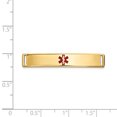 thumbnail image 2 of Composant de Bracelet Plaque d'Alerte Médicale Id Ctr # 817 en Or Jaune Époxy Émaillé 14k, 2 of 6