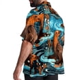 thumbnail image 3 of Platypus Men's Casual Hawaiian Shirt Printed Button Down Short Sleeve Summer Beach Shirts Unisex, 3 of 6