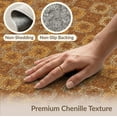 thumbnail image 6 of ODIKA 9'x12' Washable Area Rug Boho Mosaic Farmhouse Distressed Border Southwestern Vintage Flowing Dynamic for Master Suite, California King, Under Bed, Non-Shedding, Easy Care, 6 of 7