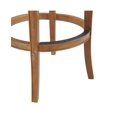 thumbnail image 6 of Alaterre Furniture Hanover Swivel Low Back Bar Height Bar Wood Stool, Weathered Brown and Beige, 6 of 9