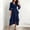 (Fashion 2)Navy, variant on Aimik Women's Pleated Midi Dress V-Neck Ruffle Sleeve Asymmetrical Hem Chiffon Lightweight Summer Cocktail Party Evening Formal Dress
