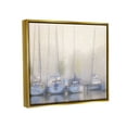 thumbnail image 3 of Stupell Docked Sailboats Harbor Reflection Landscape Painting Gold Floater Framed Art Print Wall Art, 3 of 6