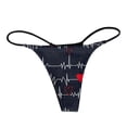 thumbnail image 3 of Aayomet Women's Brief Underwear Printed Panties (Gray, S), 3 of 5
