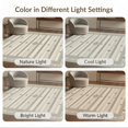 thumbnail image 7 of ODIKA 6'x9' Washable Area Rug Neutral Boho Scattered Geometric Motif Blended Vintage Ivory for Family Room, Living Room, Master Bedroom, Non-Slip, Easy Care, 7 of 7
