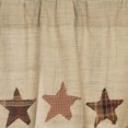 thumbnail image 4 of VHC Brands Abilene Star Tier Ensemble de 2 Rideaux Country L24xW36, Beige, 4 of 8