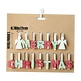 EGYMEN Christmas Wooden Clip Set, Creative Angel Clips & Alphabet Photo