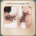 thumbnail image 4 of Gold Silk Sandalwood Meridian Massage Comb - Portable Multifunctional Anti-Static Wooden Comb for Hair Care, Scalp Massage, Home Use, Travel, Unisex (1 Count), 4 of 6