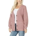 thumbnail image 4 of KOGMO Women's Waffle Knit Sweater Cardigans with Buttons and Pockets, 4 of 7