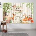 thumbnail image 4 of 10x8ft Woodland Oh Baby Photography Backdrop, Baby Shower Jungle Safari Animal Background for Boys Girls, Woodland Creature Forest Backdrop Newborn Gender Reveal Party Decorations Photo Props, 4 of 5