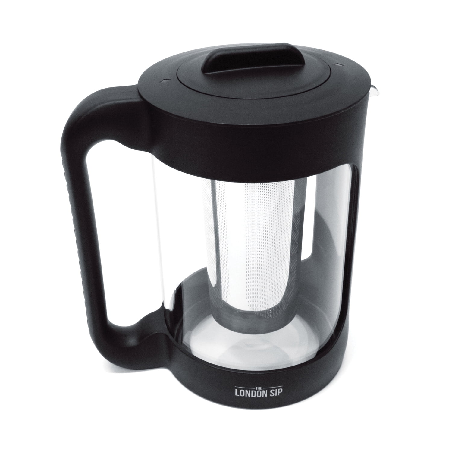 The London Sip Cold Brew Coffee Maker, 1500ml Cold Brew Pitcher with 304 Stainless Steel Filter, Borosilicate Glass Iced Coffee Pitcher with Handle & Pour Spout, Reusable Cold Brewer for Coffee & Tea
