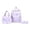 Purple, variant on EDFRWWS 3Pcs Simple Backpack Set with Handbag & Bow Laptop Backpack (Blue)