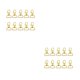 thumbnail image 4 of Advancent Llavero de 10 Uds., llavero de varios colores, herrajes de retroceso multiusos, anillos divididos, llavero dorado resistente al desgaste Oro 2piezas Advancent CBP504042, 4 of 5