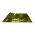 thumbnail image 2 of Ahgly Company Indoor Square Abstract Yellow Modern Area Rugs, 7' Square, 2 of 4