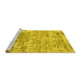 thumbnail image 2 of Ahgly Company Machine Washable Indoor Rectangle Oriental Yellow Industrial Area Rugs, 2' x 4', 2 of 4