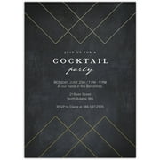 Gilded Sophistication Party Cocktail Invitation