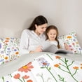 thumbnail image 5 of jejeloiu Colorful Cartoon Flower Bedding Comforter Set,Kawaii Floral Blossom Twin Comforter Sets,Cute Daisy Tulip Lavender Bedding Set For Girls Kids,Super Cozy Room Decor Reversible,2-Piece, 5 of 8