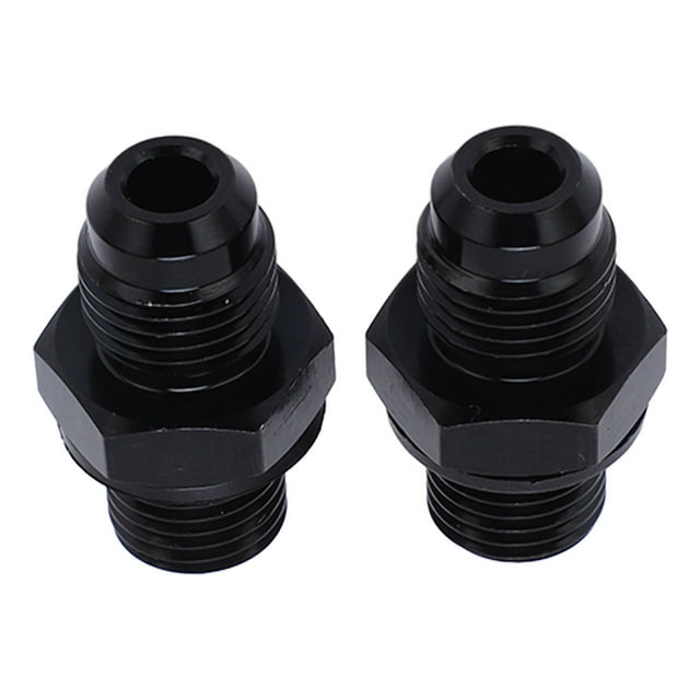 Transmission Oil Cooler Adapter, Aluminium Alloy 2pcs Sturdy Antirust Trans Cooler Fitting For Replacement Short Type,Long Type