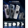 thumbnail image 4 of pop-tech Car Vent Phone Mount: Cell Phone Holder for Thick Socket Grip & iPhone 15 Samsung Case Magsafe Card Holder, Universal Hook Clip Mount for Round/Horizontal/Vertical Air Vent (Black), 4 of 8