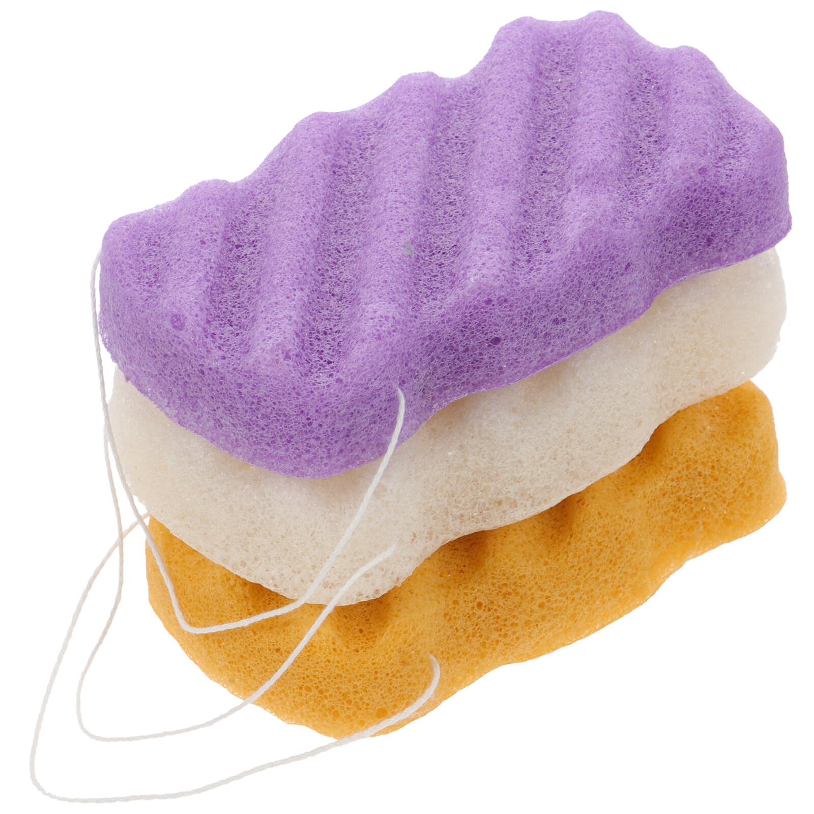 Homemaxs 3Pcs Facial Sponges Face Cleaning Sponge Portable Konjac