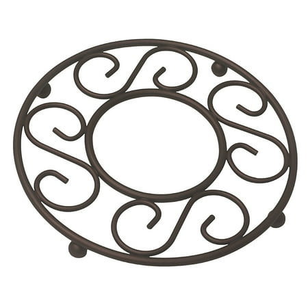 - Home Basics Scroll Collection Bronze Wire Table Trivet 8