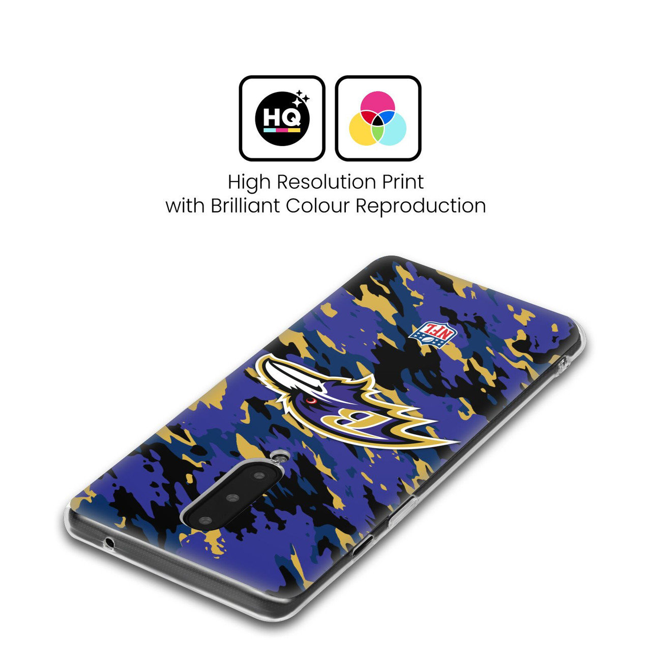 Head Case Designs NFL Baltimore Ravens Logo Camou Soft Gel Case for Google Pixel 9 / Pixel 9 Pro