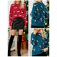 thumbnail image 4 of Camiseta mujer, Suéter de Navidad para mujer, suéteres casuales de manga larga con cuello redondo de Abody Azul/Pequeña, 4 of 7