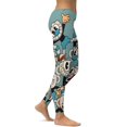 thumbnail image 2 of Cuphead Mugman Yoga Pants Women High Waisted Tummy Control Non See-Through Elastic Running Workout Yoga Leggings Pants, 2 of 7