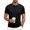 Black, variant on KLHDSF Men's Short Sleeve Polo Shirts Casual Slim Fit Basic Cotton Shirt Top 3-Button Golf Shirt, Summer Wear, Casual, Trip, Work, Outdoor Black L