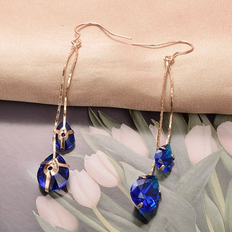 Yoursfs Filigree Teardrop Earrings – 18K Rose Gold Plated, Leverback Dangle, Wedding & Prom Jewelry