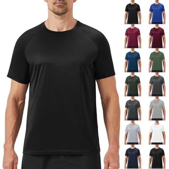 Crew Neck Tees Premium Men's T-Shirts - Soft and Fit Mens T-Shirt - Casual Stylish Tee for Men (Army Green,M)