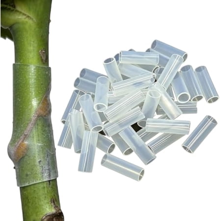 100 Silicone Grafting Sleeves for Fruit Trees, High-Elastic Thin-Wall Grafting Tubes for Rapid Plant Bonding, Suitable for Vines, Roses and Plant Cloning