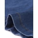 thumbnail image 5 of Falda de mezclilla casual Inspire Chic para mujer, de talle alto, en línea A, con vuelo, midi, talla XL, azul medio, 5 of 6