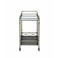 thumbnail image 4 of 32" X 16" X 30" Antique Brass Metal Serving Cart, 4 of 4
