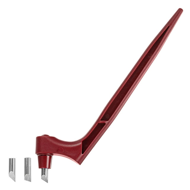 Unique Bargains Craft Cutting Tools, 360 Degree Rotating Blades Cutter with 15 30 45 Degree Blade, Red