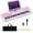 Pink, variant on Costway 61Key Keyboard Piano for Beginners,Electric Portable Digital Piano with Music Stand Pink