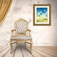 thumbnail image 3 of Meagher, Megan 25x32 Gold Ornate Wood Framed with Double Matting Museum Art Print Titled - Pixilated Landscape II, 3 of 4